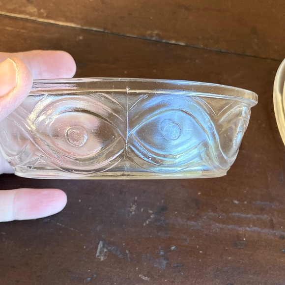 Vintage Galerie Covered Candy Dish Rabbit Bunny on a Basket Clear  2 piece - Picture 10 of 13